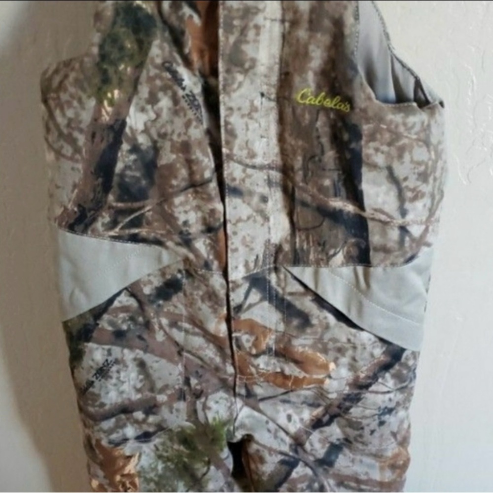 Cabelas Zonz Woodlands Camo Bibs